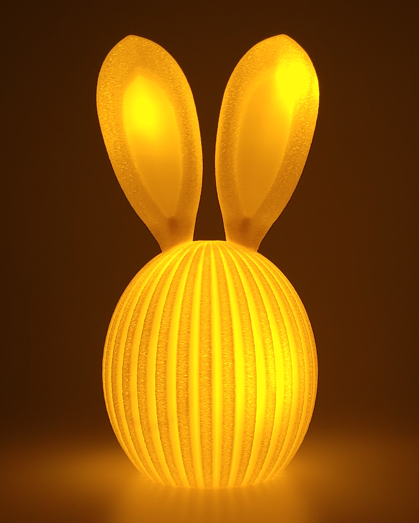 Beleuchtetes Osterei mit Hasenohren | optional mit 6h Timerfunktion