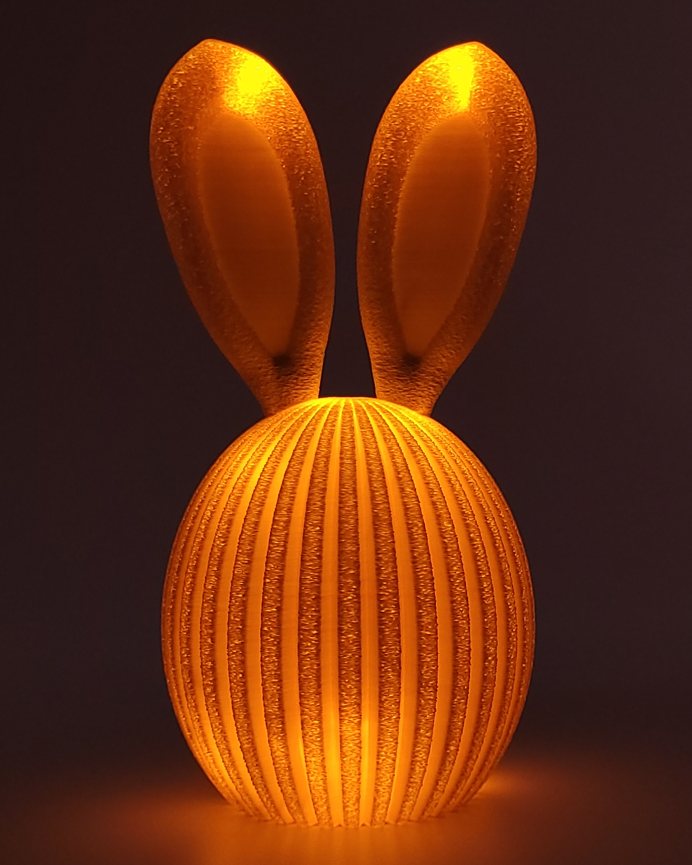 Beleuchtetes Osterei mit Hasenohren | optional mit 6h Timerfunktion