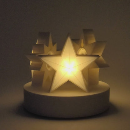 Beleuchtete Sterne Weiß 3er Set