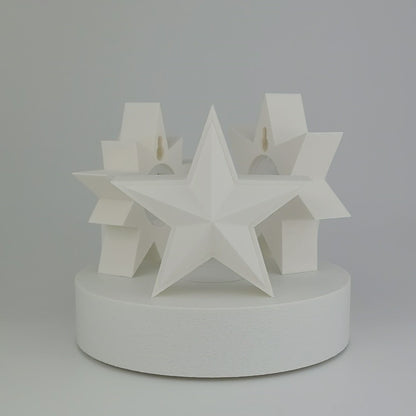 Beleuchtete Sterne Weiß 3er Set